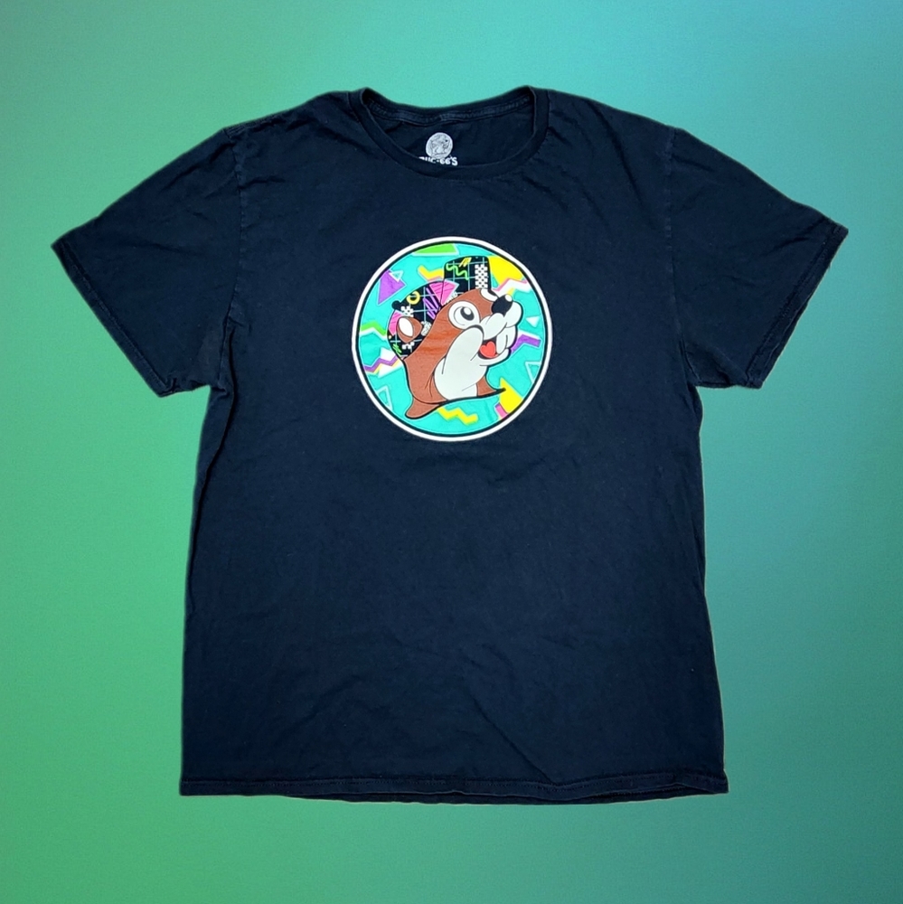 90s Themed Adult Bucee's Says Relax Graphic T-Shirt Size Medium 🧢